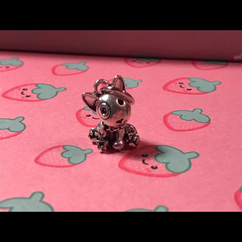 Sterling silver bull terrier dog puppy charm - Picture 2 of 5